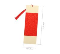 Tofficu 10 Sets Chinese Style Paper Bookmarks Large Blank Page Markers with Tassels for DIY Crafting Reading Office and School Use Soft Cardstock for Students and Writers
