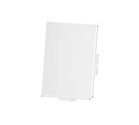 Tofficu 10 Sheets Metallic Mirror Cardstock Paper Foil Board for Crafting DIY Projects Decorations Thick Reflective Silver Poster Board for Origami and Card Crafting