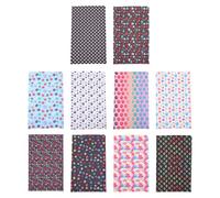 Tofficu 10 Sheets Paws Pu Faux Leather Animal Footprint Sheets 12.60 X 8.27In Paw Sewing for DIY Crafts Dog Pet Fabric for Handmade Projects