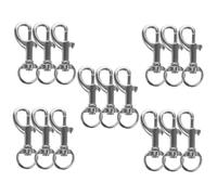 Tofficu 100 pcs Heavy Duty Stainless Steel Dog Leash Clips Swivel Snap Hooks Snap Clasps for Pet Leashes Boating Diving Outdoor Use