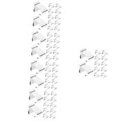 Tofficu 100 Pcs Stainless Steel Outdoor String Light Hooks Gutter Clips Compact Design Easy Installation Space Saving Pendant Hooks for Festoon Lights and Christmas Decorations