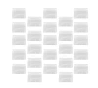 Tofficu 100 Pcs Waterproof Id Badge Holder PVC Multi-Functional Portable Design White Passport Holder for Travel and Home Use