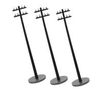 Tofficu 100 Scale Telegraph Poles Model Train Accessories for Sand Table Scene Miniature Fairy Garden Decor DIY Micro Landscape Building Supplies