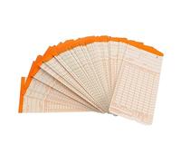 Tofficu 100 Sheets Attendance Cards for Office Use Genuine Clocking Cards Lightweight and Portable Weekly Attendance Tracking Simple Design for Easy Management