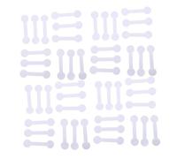 Tofficu 1000pcs White Jewelry Price Tags Stickers Self-Adhesive Blank Barbell Labels for Rings Earrings Bracelets Necklaces Retail Display Identification Shop Use