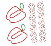 Tofficu 100pcs Apple-Shaped Paper Clips Metal Strong Grip File Clips for Journals Notes Creative Lovely Page Clamps for Efficient Document Organization