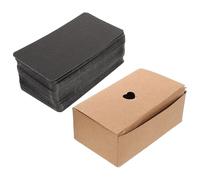 Tofficu 100pcs Black Blank Playing Cards 9x5.4cm Plain Word Note Cards for DIY Craft Writing Learning and Office Use Multi-functional Black Paper for Making and Study