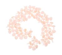 Tofficu 100pcs DIY Plush Bear Rabbit Animal Safety Nose Accessories Set 9x11mm Flesh Color for Handmade Stuffed Toys Crafting Doll Supplies