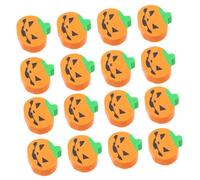 Tofficu 100pcs Halloween Mini Erasers Cute Pumpkin Shape TPR Material Portable School Supplies Classroom Prizes Goody Bag Fillers Fall Award Erasers