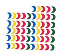 Tofficu 100pcs Magnetic Moon Magnets Small Refrigerator Whiteboard Magnets for Classroom Teaching Educational Tools Office Locker Kitchen Use