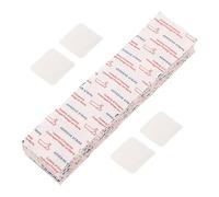 Tofficu 100pcs Pe Adhesive Bandages with Breathable Non-Woven Fabric, Square Shape Wound Tape for Sensitive Skin, Minimises Irritation and Promotes Natural Healing, for Travel and Sports