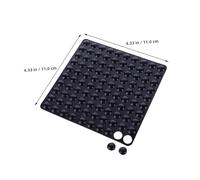 Tofficu 100pcs Self Adhesive Rubber Bumper Pads Noise Reducing Door Stoppers Cabinet Door Protectors Collision Wall Protectors for Glass Plastic Metal Wood Surfaces Black