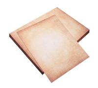 Tofficu 100pcs Vintage Double-Sided Writing Paper Set for DIY Scrapbooking and Handwritten Letters Ink-Resistant Printer-Compatible Old Parchment Sheets for Journals and Creative Crafts