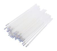 Tofficu 100pcs White Heat Disappearing Fabric Marker Pen Refill, Fine Tip Cloth Marking Pens for Tailoring, Dressmaking, and DIY Sewing, Ironing Erase Refillable Textile Chalk Cartridges