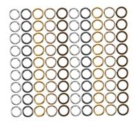 Tofficu 10packs Open Jump Rings for DIY Jewelry Making Durable Tarnish Resistant Findings for Earrings Keychains Hair Accessories Craft Supplies with Easy Open Design