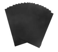 Tofficu 10pcs Black Acrylic Sheet Pvc Frosted Finish for Picture Frame Inserts and Home Decor, Rigid Plastic Film Offering Versatile Applications for Document Protectors and DIY Crafts
