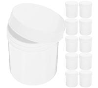 Tofficu 10pcs Bottle Container Capsule Carrying Bottles with Wide Mouth Design Refillable Plastic Medicine Storage Box for Daily Dose Organisation