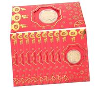 Tofficu 10Pcs Chinese Year Red Envelopes Dragon Year Money Pouches Paper Packets for Lunar Festival with Dragon Coin Design Decorative Cash and Coin Holders for Spring Celebration
