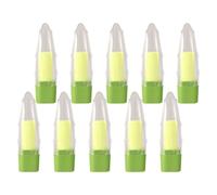 Tofficu 10pcs DIY Lip Cream Tube Mini Lipstick Container Empty Lip Cream Bottle Aloe Shaped Abs Easy Carry Convenient Fashion Simple and Practical