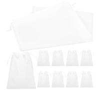 Tofficu 10pcs Drawstring Shoe Storage Bags Travel Laundry Bags for Socks Underwear Shoes Ventilation Mesh Design