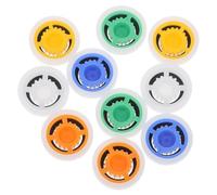 Tofficu 10pcs Flow Control Limiter Shower Valve with 1/2 Inch Thread, Plastic Flow Restrictor for Shower Heads, Reduces Splashing and Resists Deformation, Suitable for Family Bathrooms