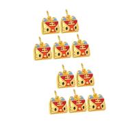 Tofficu 10pcs Gold Jewelry Charms Tiger Design Diy Making Pendants for Necklace Bracelet Keychain