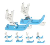 Tofficu 10pcs Industrial Sewing Machine Press Foot Narrow Hinged Right Presser Foot Metal Edge Guide for Single Needle Sewing Machine Accessories