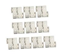 Tofficu 10pcs Iron Screen Gate Hinges Double Acting Folding Furniture Hinges Corrosion Resistant Cabinet Door Hardware for Home and Office