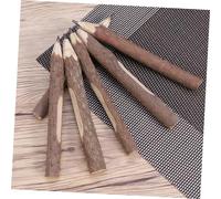 Tofficu 10Pcs Natural Wood Twig Pencils Lightweight Wooden Writing Pencils for Ergonomic Design Drawing and Calligraphy Supplies for Students and Artists
