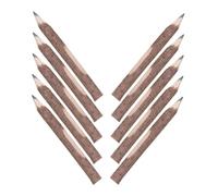 Tofficu 10Pcs Natural Wooden Pencils Ergonomic Design Smooth Writing Multi Use Sketching Painting Pencils Pack for School Students