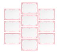 Tofficu 10pcs Red Blank Certificate Paper A4 Size Printable Diploma Inner Sheets Writable Academic Award Paper for High School and Office Use