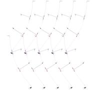 Tofficu 10pcs Reusable Steel Fishing Leaders with Swivels and Snap Hooks High-strength Buffer Reel Fishing Lines for Freshwater and Saltwater Angling