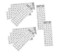 Tofficu 10pcs Russian Keyboard Stickers Frosted Non Glare Alphabet Covers for Laptop PC Easy to Apply Remove Compatibility for Keyboard Protection