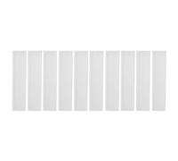 Tofficu 10pcs Silicone Bookmark Mold DIY Bookmark Mold High Transparency Not Easy to Deform White for Family and Friends Key Chain Car Pendant