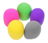 Tofficu 10pcs Sturdy Sponge Mic Covers for Microphones Thickened Microphone Windscreens with Close Fit without Leakage Suitable for Stage Performance and News Interviews