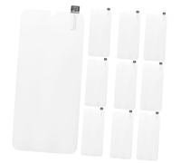 Tofficu 10PCS Ultra Transparent Tempered Glass Screen Protector for Break High Definition Film with Sensitive Touch Fingerprint Resistant Bubble Installation Impact Protection