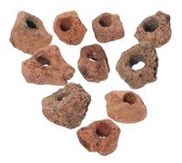 Tofficu 10pcs Volcanic Stone Block Aquarium Rock Cave Fish Shelter for Fresh and Salt Water Fish Tank Decoration Suitable for Long-term Underwater Use in Aquariums Random Color