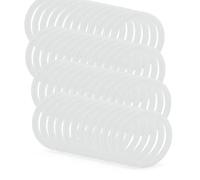 Tofficu 10pcs White Silicone Replacement Gaskets for Bottles and Coffee Bottles, 70mm Sealing Rings Easy Installation, Sturdy Kitchen Supplies for Mason Jar and Container Sealing