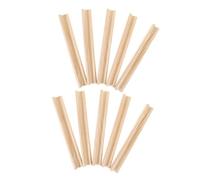 Tofficu 10PCS Wooden English Letters Rack Natural Color Display Stand for Learning DIY Crafts and Spelling Games Safe and Durable Wooden Alphabet Support