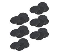 Tofficu 120pcs Black Volcanic Stone Grinding Discs Replacement Sandpaper for Electric Foot File Pedicure Tool, 2 Boxes with 60 Coarse Grit Discs, Callus Removal for Dry Cracked Heels
