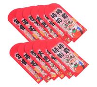 Tofficu 12pcs Chinese Red Envelopes for Lunar Year Thick Paper Horse Zodiac Design with Intricate Printing Traditional Spring Festival Hongbao for Business and Family Gifting