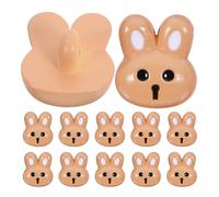 Tofficu 12Pcs Cute Brown Rabbit Buttons 0.67 Inch Resin Animal Buttons for Children S Clothing Sewing Crafts Easter Decoration