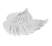 Tofficu 12pcs Mini Silver Angel Wings Creative DIY Decor for Costumes Backpacks Crafts Decorative Props for Parties Art Projects Mini Wing Accessory