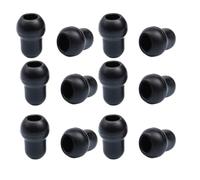 Tofficu 12pcs Replacement Silicone Stethoscope Ear Tips for 5mm Earhooks, Soft Black Silicone Earbuds Designed to Reduce Vibration and Isolate External Noise for Hospital and Clinic Use