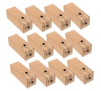Tofficu 12pcs Small Cosmetic Packaging Boxes Kraft Paper Gift Wrapping Boxes for Lipstick Perfume Essential Oil with Elegant Portable Design