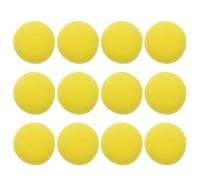 Tofficu 12pcs Yellow Sponge Curling Hair Rollers No Heat Hairdressing Tools Soft Perm Styling Balls for Damage-free Hair Care