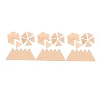 Tofficu 150 pcs Eco Friendly Wood Triangle Cutouts with Hole Durable Blank Wooden Pieces for DIY Crafts Painting and Decorations for Parties Weddings and Holiday Events