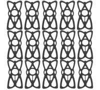 Tofficu 15pcs Bike Phone Mount Holder for Motorcycle with 360° Vertical Screw Clamp, Silicone Security Bands and Anti-lost Mesh, Compatible with Gopro and Mobile Phones