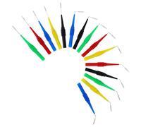 Tofficu 15pcs Copper Multimeter Piercing Needle Probes 0.7mm Automotive Test Probes with Stainless Steel Tips for Accurate Electrical Testing in Automotive and Electronic Random Color