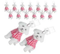 Tofficu 15pcs Dog Charm Phone Dust Plugs Anti-dust Charging Port Protectors Stylish Decorative Covers Compatible with Apple Smartphones for Home Work Travel